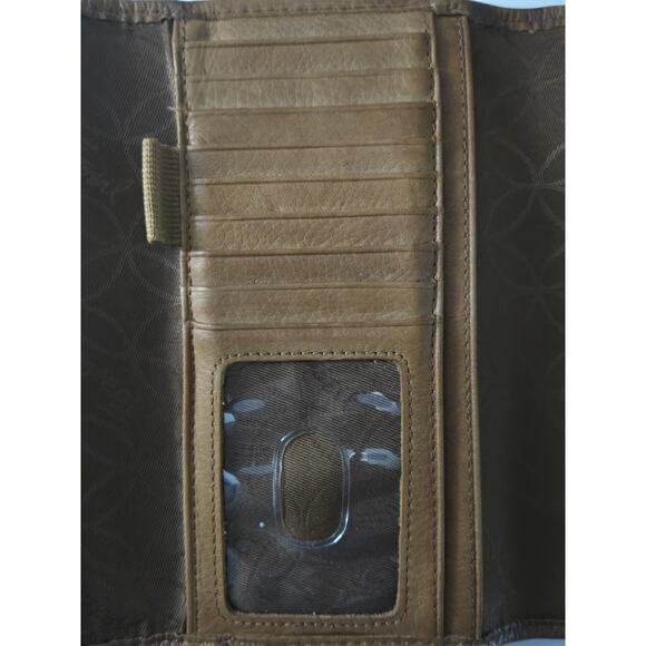 Fossil Women's Soft Leather Brown Large Bifold Snap Shut Wallet - Picture 5 of 10